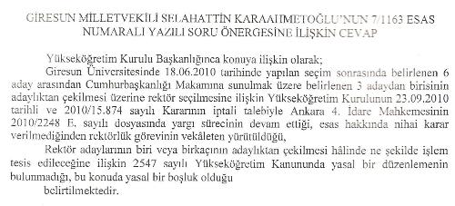 selahattinkaraahmetogluyaziliscevap yazilicevap